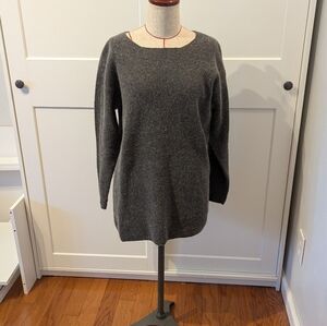 NWT OUTLANDER Size M Gray Tunic Sweater Pullover Lambswool Angora
